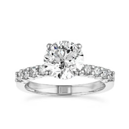 Gold Prong Set Stone Ring