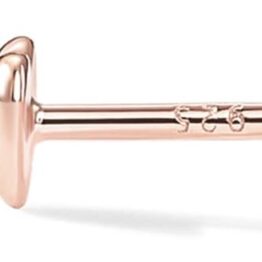 Rose gold heart-shaped earrings V10028