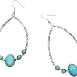 Western-style sapphire stud earrings MU10030