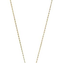 Golden hammer-pattern round pendant necklace V10048