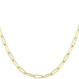 Gold nude chain necklace MU10044