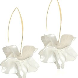 Pearl gold earrings with star, heart, and clover designs  DD36005