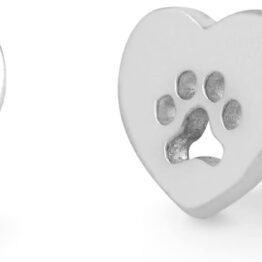 Love-themed kitten footprint earrings T10027