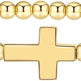 Gold simple pattern bracelet T10031
