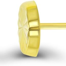 Gold small stud earrings MU10027