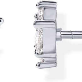 Brick and stone silver earrings CH0060