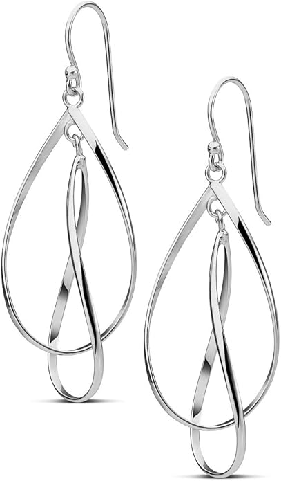 Silver ring-shaped earrings CH0014