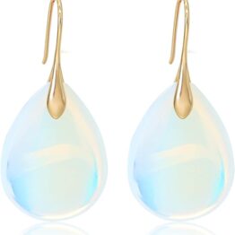 Blue glittering stud earrings MU10020