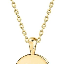 Gold letter pendant necklace T10042