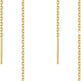 Gold chain earrings MU10009
