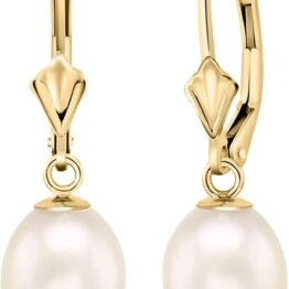 Freshwater cultured pearl pendant earrings CH0049