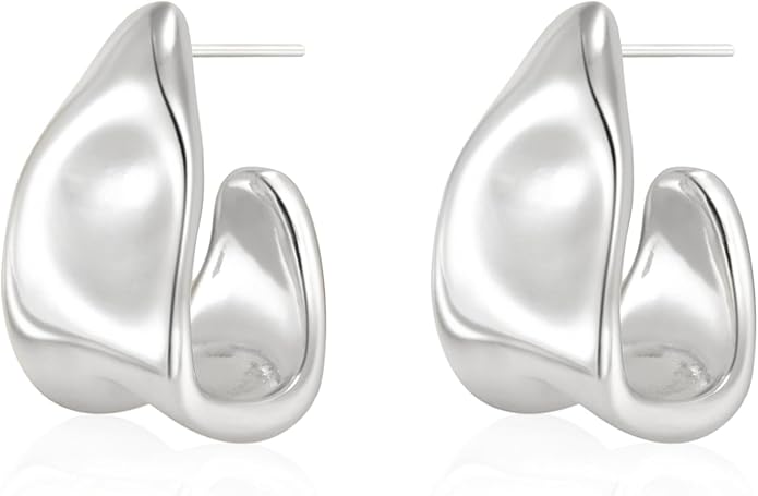 Fluid metal earrings CH0015