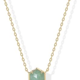 Green gemstone necklace V10045