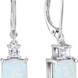 Blue brickstone earrings V10016