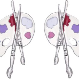 Drawing board pattern earrings V10013