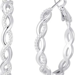Twisted brick and stone earrings CH0019