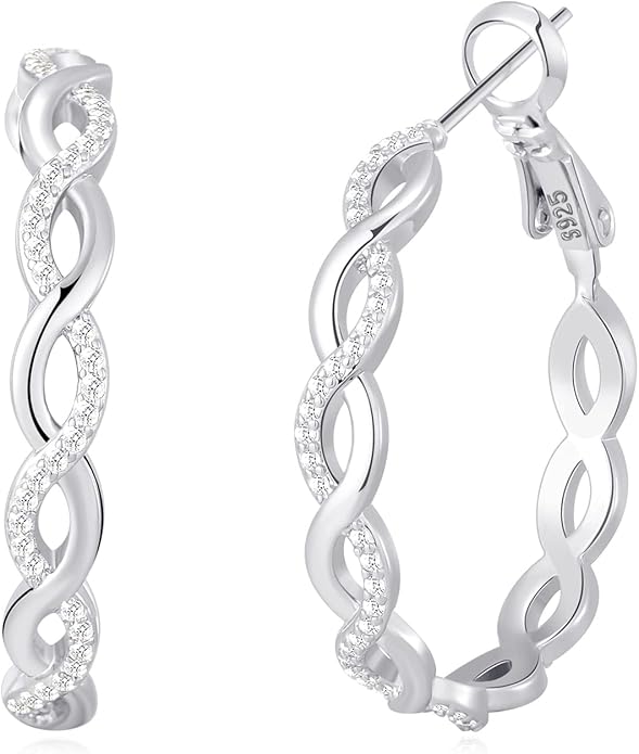 Twisted brick and stone earrings CH0019