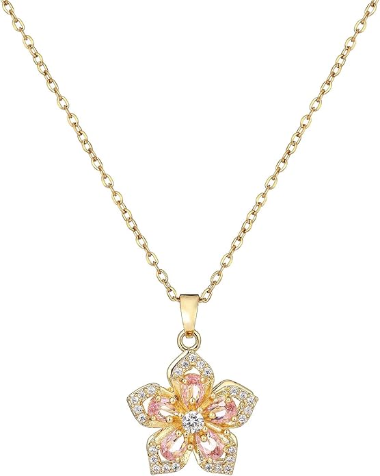 Golden Flower Necklace T10047