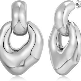 Irregular loop design earrings CH0026
