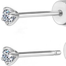 Brick and stone silver earrings MU10003