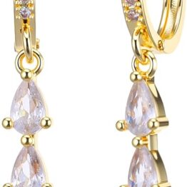 Purple brickstone earrings MU10008