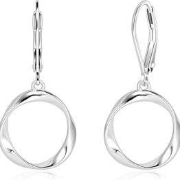 Design-inspired twisted circular earrings CH0016