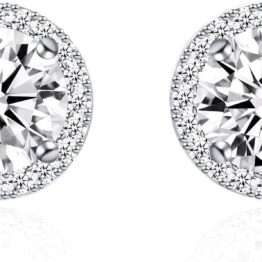 Brick and stone large-sized earrings T10017