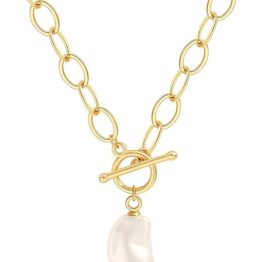 Irregular freshwater pearl long necklace V10041