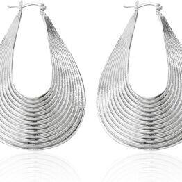 Large drop-shaped earrings CH0038
