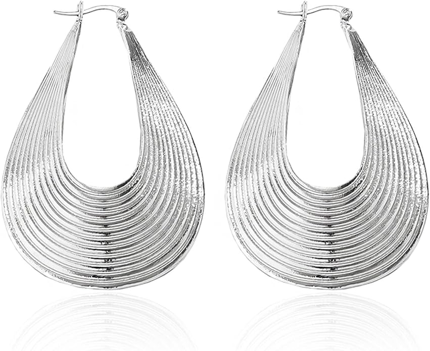 Large drop-shaped earrings CH0038