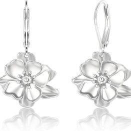 Floral hollowed-out engraved earrings CH0030