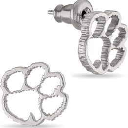 Cat paw-shaped earrings T10025