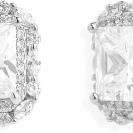Square-shaped stone earrings T10022