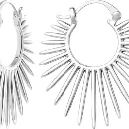 Design-inspired personalized sun earrings CH0023