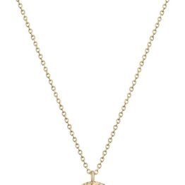 Gold hammer-shaped pendant necklace MU10049