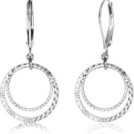 Ring-shaped twisted knot earrings CH0029